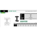 Globe Valve Stainless SUS304 KITZ Fig. 10 UCL , 2" - 50A- 50mm , Drat / Screw