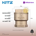 KITZ Tusen Klep Lift Check Valve w. Spring Fig. 150 RF , 1 1/2" - 40mm