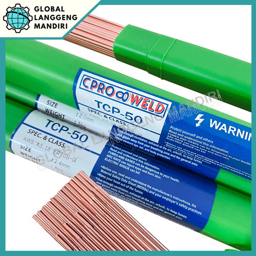 Kawat Las Argon TIG BESI TGS-50 2.0mm (1PAK) FAMILIARC ER 70 TGS50
