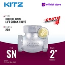Lift Check Valve Ductile KITZ Fig. 20 SN , 2" - 50A - 50mm , Drat / Screw