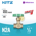 Needle Valve Brass KITZ 20K Fig. N2A , 1/2"- 15A - 15mm , Drat / Screw