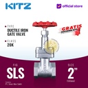 Gate Valve Ductile KITZ Fig. 20 SLS , 2" - 50A - 50mm , Drat / Screw
