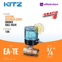 Electric / Motorized Ball Valve Bronze KITZ Fig. EA-TE , 3/4" - 20A - 20mm , Drat / Screw