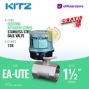 Electric / Motorized Ball Valve Stainless SUS316 KITZ Fig. EA-UTE , 1 1/2" - 40A - 40mm , Drat / Screw