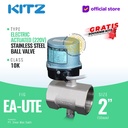 Electric / Motorized Ball Valve Stainless SUS316 KITZ Fig. EA-UTE , 2" - 50A - 50mm , Drat / Screw