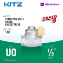 Klep Tabok / Check Valve SUS304 KITZ Fig UO, 1/2" - 15mm , Screw