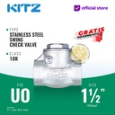 Klep Tabok / Check Valve SUS304 KITZ Fig. UO, 1 1/2" - 40mm , Screw