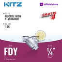 Y-Strainer Ductile Iron KITZ Fig. 10 FDY, 1/4" - 8mm , Drat / Screw