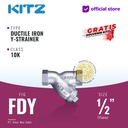 Y-Strainer Ductile Iron KITZ Fig. 10 FDY, 1/2" - 15mm , Drat / Screw