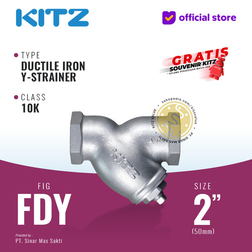 Y-Strainer Ductile Iron KITZ Fig. 10 FDY, 2" - 50mm , Drat / Screw
