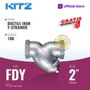 Y-Strainer Ductile Iron KITZ Fig. 10 FDY, 2" - 50mm , Drat / Screw