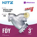 Y-Strainer Ductile Iron KITZ Fig. 10 FDY, 3" - 80mm , Drat / Screw
