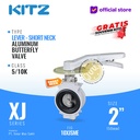 Butterfly Valve Alum , KITZ Fig. 10XJSME , 2" - 50mm , LEVER - SHORT