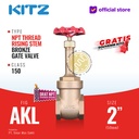 NPT Gate Valve Rising Stem Fig. 150 AKL , 2" - 50mm , Drat / Screw
