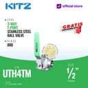 3-Way Ball Valve SUS KITZ Fig. UTH4TM , 1/2" - 15mm, Drat / Screw
