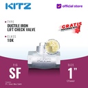 Lift Check Valve Ductile KITZ Fig. 10 SF , 1" - 25mm , Drat / Screw