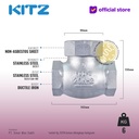 Lift Check Valve Ductile KITZ Fig. 20 SN , 2" - 50A - 50mm , Drat / Screw
