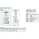 Gate Valve Ductile KITZ Fig. 20 SLS , 1 1/2" - 40A - 40mm , Drat / Screw