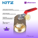 Mini Butterfly Valve Brass KITZ Fig. FV , 2" - 50A - 50mm , Drat / Screw