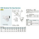 Y-Strainer Ductile Iron KITZ Fig. 10 FDY, 1/4" - 8mm , Drat / Screw