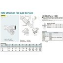 Y-Strainer Ductile Iron KITZ Fig. 10 FDY, 3/4" - 20mm , Drat / Screw