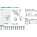 Y-Strainer Ductile Iron KITZ Fig. 10 FDY, 1 1/2" - 40mm , Drat / Screw