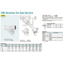 Y-Strainer Ductile Iron KITZ Fig. 10 FDY, 3" - 80mm , Drat / Screw