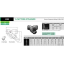 Y-Strainer Stainless KITZ Fig. UY, 3" - 80A - 80mm , Drat / Screw