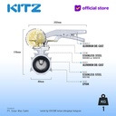 Butterfly Valve Alum KITZ Fig. 10XJSME , 1 1/2" - 40mm , LEVER - SHORT