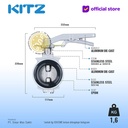 Butterfly Valve Alum KITZ Fig. 10XJSME , 2 1/2" - 65mm , LEVER - SHORT