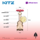 NPT Gate Valve Rising Stem Fig. 150 AKL , 1 1/2" - 40mm , Drat Kasar  / Screw NPT