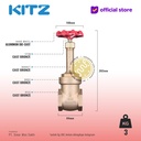 NPT Gate Valve Rising Stem Fig. 150 AKL , 2" - 50mm , Drat / Screw