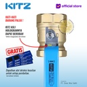 KITZ Ball Valve 8 bar , Gagang Biru , Fig. ZH , 3/4" - 20A - 20mm , Drat Screw