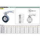 Butterfly Valve Alum , KITZ Fig. 10XJSME , 3" - 80mm , LEVER - SHORT