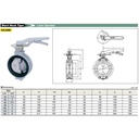 Butterfly Valve Alum , KITZ Fig. 10XJSME , 6" - 150mm , LEVER - SHORT