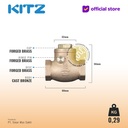 NPT Klep Tabok / Check Valve KITZ Fig. 125 AKR , 1/2" - 15mm , Drat