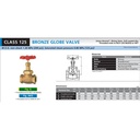 Globe Valve Soft Seat KITZ Fig. 125 G , 3/8"  - 10mm , Drat / Screw