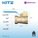 KITZ Ball Valve 8 bar , Gagang Biru , Fig. ZH , 1 1/4" - 32A - 32mm , Drat Screw