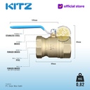 KITZ Ball Valve 8 bar , Gagang Biru , Fig. ZH , 1 1/2" - 40A - 40mm , Drat Screw