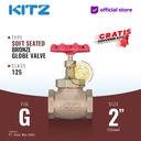 Globe Valve Soft Seat KITZ Fig. 125 G , 2" - 50A - 50mm , Drat / Screw