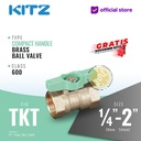 Ball Valve Compact Handle KITZ Fig. 600 TKT, Drat / Screw