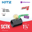 Ball Valve Carbon Steel KITZ Fig. 600 SCTK, 1 1/4" - 32A - 32mm , Drat