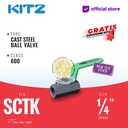 Ball Valve Carbon Steel KITZ Fig. 600 SCTK , 1/4" - 8A - 8mm , Drat