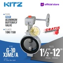 Butterfly Valve Aluminum KITZ Fig. G-10XJMEA - GEAR - Flange