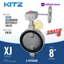 Butterfly Valve Aluminum KITZ Fig. G-PN16XJME , 8" - 200mm, GEAR