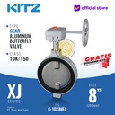 Butterfly Valve Aluminum KITZ Fig. G-10XJMEA , 8" - 200A - 200mm, GEAR