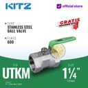 KITZ Stainless Ball Valve Fig. 600 UTKM , 1 1/4" - 32mm , Drat Screw