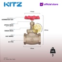 Globe Valve Soft Seat KITZ Fig. 125 G , 2" - 50A - 50mm , Drat / Screw
