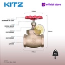 Globe Valve Soft Seat KITZ Fig. 125 G , 2 1/2" - 65mm , Drat / Screw