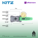 Ball Valve NPT SUS KITZ Fig. 600 AKUTKM , 1" - 25A - 25mm , Drat Kasar